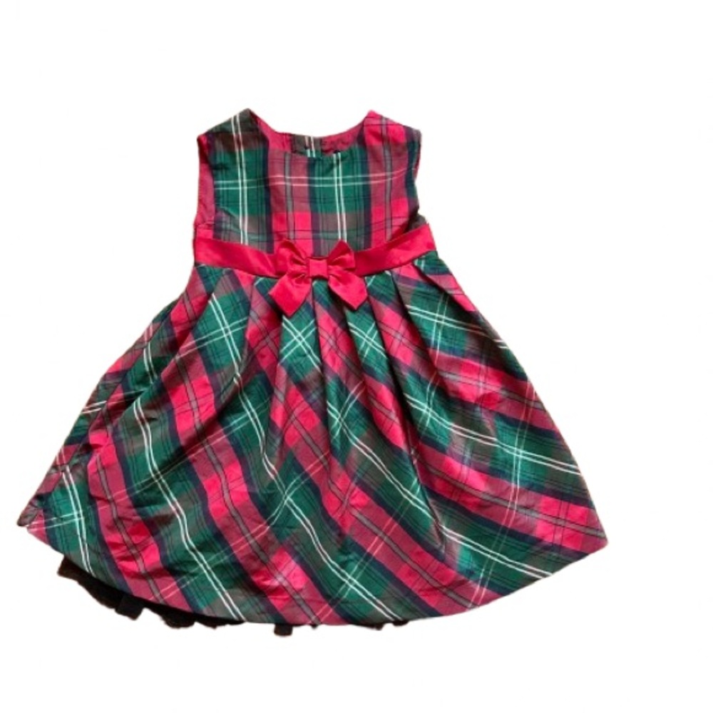 Toddler Girl Plaid Christmas Dress 2T George Brand